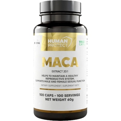 Human Protect Maca 500 mg | with Black Pepper Extract [100 капсули]