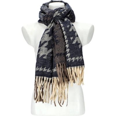 Cashmere dámsky modrý teplý dlhý zimný šál