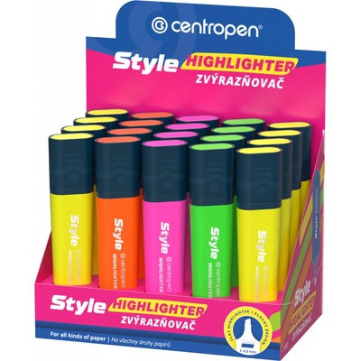 Centropen 6252 Highlighter Style displej sada 20 ks