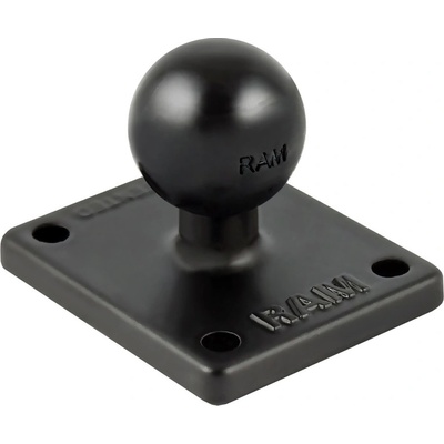 RAM Mounts obdelníkový držák s AMPS vzorem děr s 1" kulovým čepem