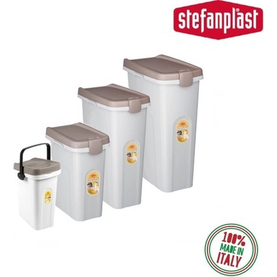 Kontejner na krmivo Fusto transparentní/popelavě hnědá 15 l
