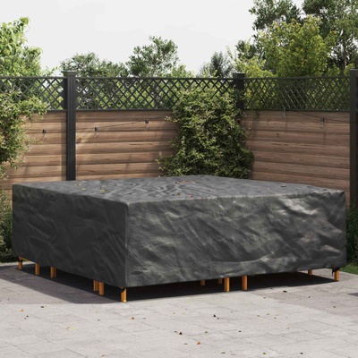 vidaXL Покривало за мебели Едноцветен Черно 220 x 220 x 70 см 600D (4105788)