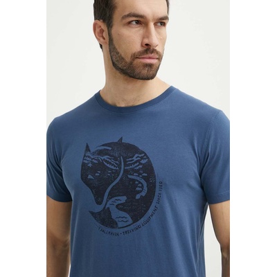 Fjall Raven Памучна тениска Fjallraven Arctic Fox T-shirt в синьо с десен F87220 (F87220.534)