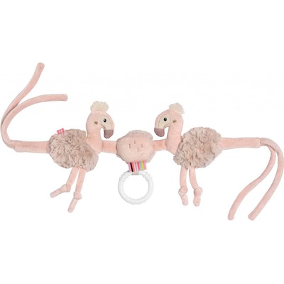 Baby Fehn řetěz na kočárek plameňák pink pink