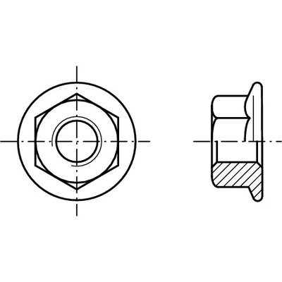 PROFISTYL DIN 6923 matice s límcem ozubeným 8.8 pozink Varianta: DIN 6923 matice s ozubeným límcem pev. 8.8 ZnB M6 – Zboží Mobilmania