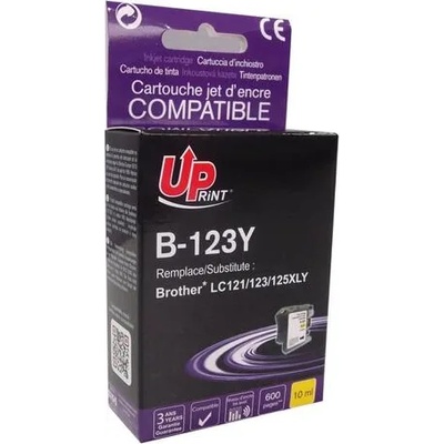 Compatible Мастилница UPRINT LC121/123/127 BROTHER, Yellow (LF-INK-BROT-LC123-121Y-UP)