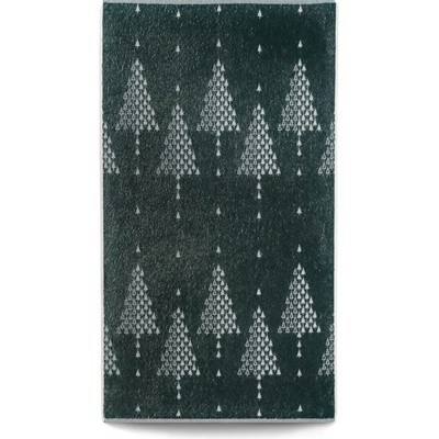 Veba ručník ZARA stromečkový les tmavá zelená 75 x 150 cm