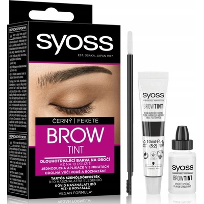 Syoss Brow Tint barva na obočí Black 10 ml – Zboží Dáma