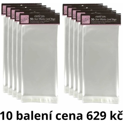 WEST DESIGN West Design Celofánové obaly na obálky 11,5 × 22,5 cm (500 ks)