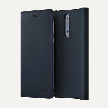 Nokia 8 leather flip cover blu (cp-801 nokia 8 leather flip cover blue / mo-no-ta31)