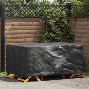 vidaXL Покривало за мебели Едноцветен Черно 172 x 113 x 73 cm 600D (4105743)