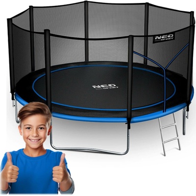 Neo-Sport 374 cm + ochranná síť + žebřík