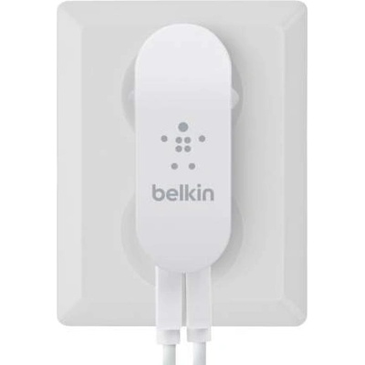 Belkin 220V Dual USB 2x2100mAh - кабел и захранване за ел. мрежа с два USB изхода за iPad и таблети