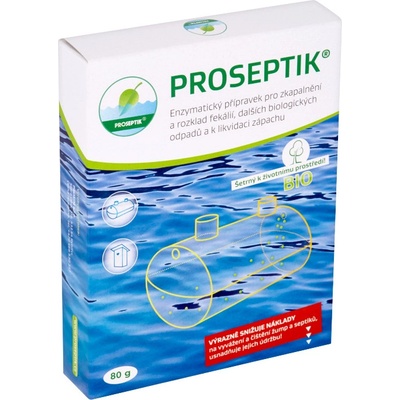 Proseptik Enzymatický přípravek pro zkapalnění a rozklad fekálií 4 x 20g – Sleviste.cz