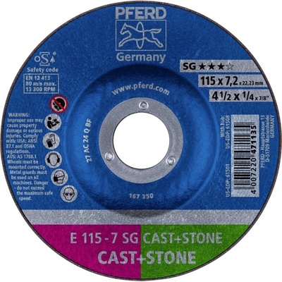 Pferd Brúsny kotúč lomený 115 x 22.23 mm 62911625 10 ks