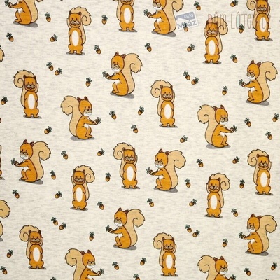 Teplákovina alpen fleece / warmkeeper se zvířátky – Sleviste.cz