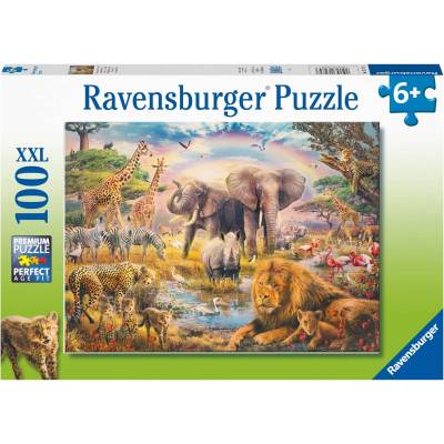 Ravensburger Пъзел Ravensburger от 100 XXL части - Африканско сафари (13284)