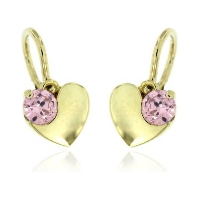 Zlatnictví U Kostela dětské náušnice srdíčka 1178ŽR