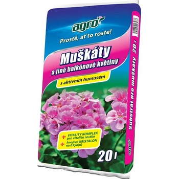 AGRO Субстрат за здравец и други балконски цветя 20 л (00014a)