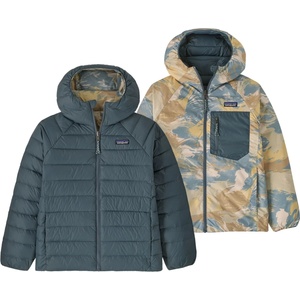 Patagonia Детско пухено яке Patagonia Kid's Reversible Down Sweater Hoody Down jacket - Summit Blue (703-3618-1313)