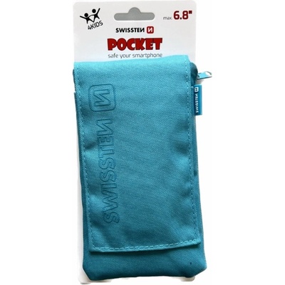 Pouzdro SWISSTEN POCKET Univerzální látkové telefon do 6.8" modré
