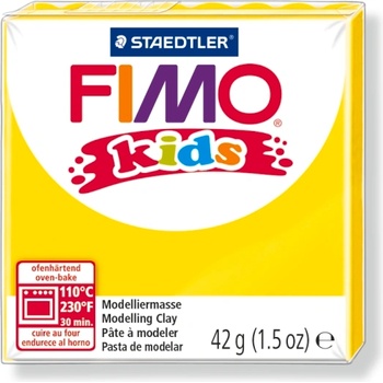 FIMO Полимерна глина Staedtler Fimo Kids, 42g, жълт 1 (23848-А-ЖЪЛТ)