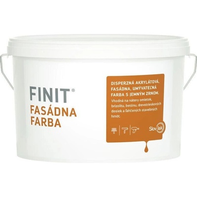 SLOVLAK FINIT FASÁDNA FARBA BIELA 12KG