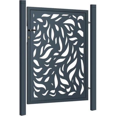 EKOfence Designová branka FLORA 1kr. 1000x1200mm antracit – Zboží Mobilmania