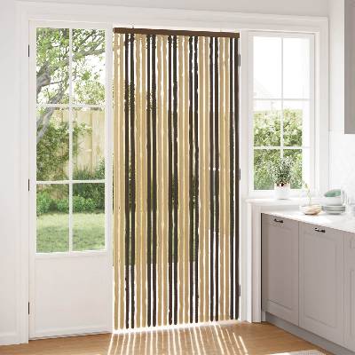 vidaXL Мрежа против насекоми Шенил Тъмен кафяв и бежов 100 x 220 cm (42034434)