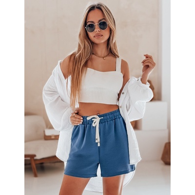 DStreet Dámske šortky HOT VIBE modré modrá