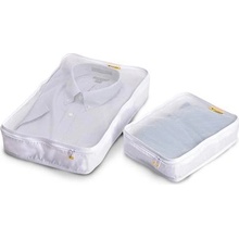 Travel Blue Shirt Organiser White