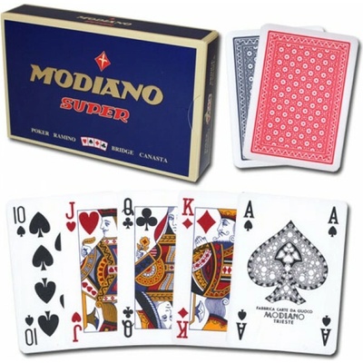 Modiano Super Fiori 100 % plast 2 balíky kariet