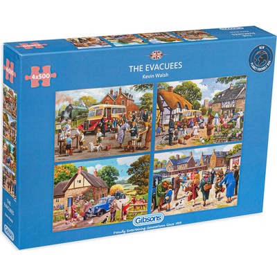 Gibsons Пъзел Gibsons от 4 x 500 части - Време за път (G5056)