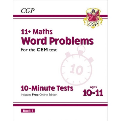 New 11+ CEM 10-Minute Tests: Maths Word Problems - Ages 10-11 Book 1 (with Online Edition) (Books CGP)(Paperback / softback)