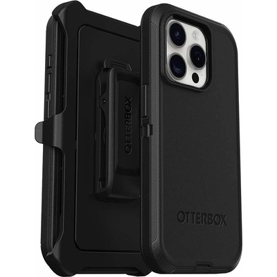 OtterBox Defender Case - изключителна защита за iPhone 15 Pro Max (черен)