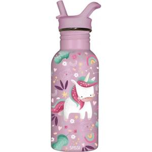 Sassi Бутилка от неръждаема стомана Sassi - Еднорог, 500 ml (SSSB1105)