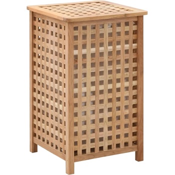 Image 1 of vidaXL Кош за пране 39x39x65 см масивно орехово дърво (247603)