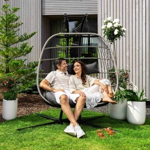 di volio Závěsné křeslo Rona grafitové