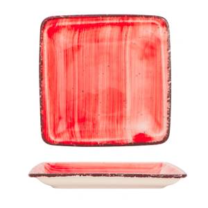 Gural Porselen - Red Квадратна чиния 22x22cm. (NBNORD22X22DU50KMZ) (0180427)