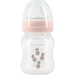KikkaBoo Бебешко шише с широко гърло Kikkaboo - Pineapple, Pink, 160 ml (31302020070)