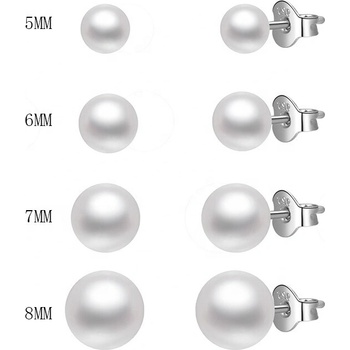 Olivie náušnice sladkovodné perly 5503