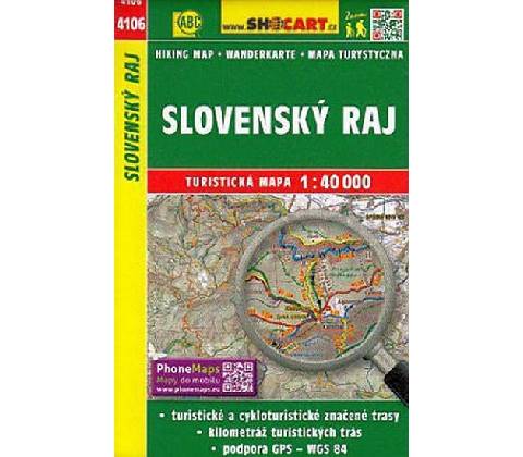 Mapa Slovenský raj