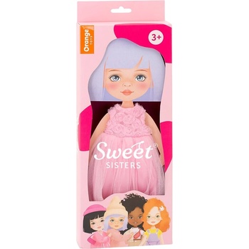 Orange Toys Комплект дрехи за кукла Orange Toys Sweet Sisters - Розова рокля с рози (S03)