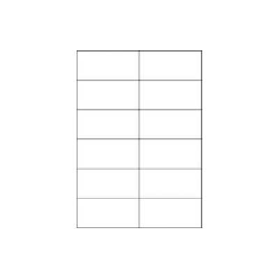 CDRmarket ETR0ECO0929A4100 samolepiace etikety 105 x 49,6 mm, 12 etiket, A4, 100 listů, biela
