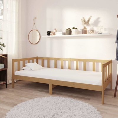 Petrashop 3083622 Válenda s matrací medově hnědá / masivní borové dřevo