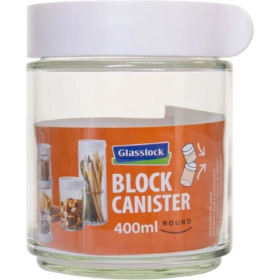 Glasslock Sklenená dóza okrúhla 0,4 l 8,6 x 10,82 cm