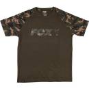 Fox International Tričko Khaki Camo Chest Print T-shirt