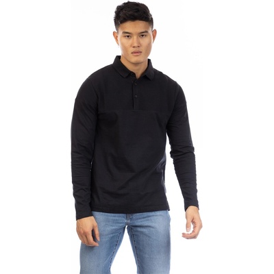 Peter Werth Блуза с яка Peter Werth Men's W Chessum Long Sleeve Polo Shirt - Black