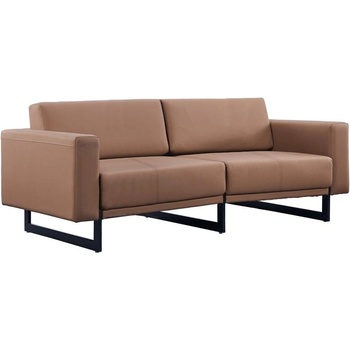 RFG Диван RFG Toledo, триместен, екокожа, метална основа, кафяв (4030140237)