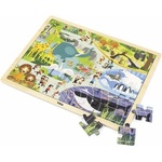 Viga Toys Детски пъзел Viga - Зоопарк, 48 части (44587) - ozone